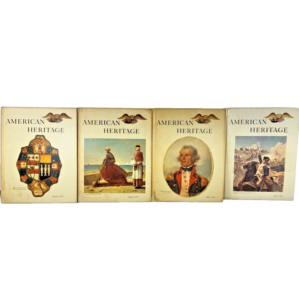 American Heritage Vintage American Heritage Publishing History Book Lot of Four